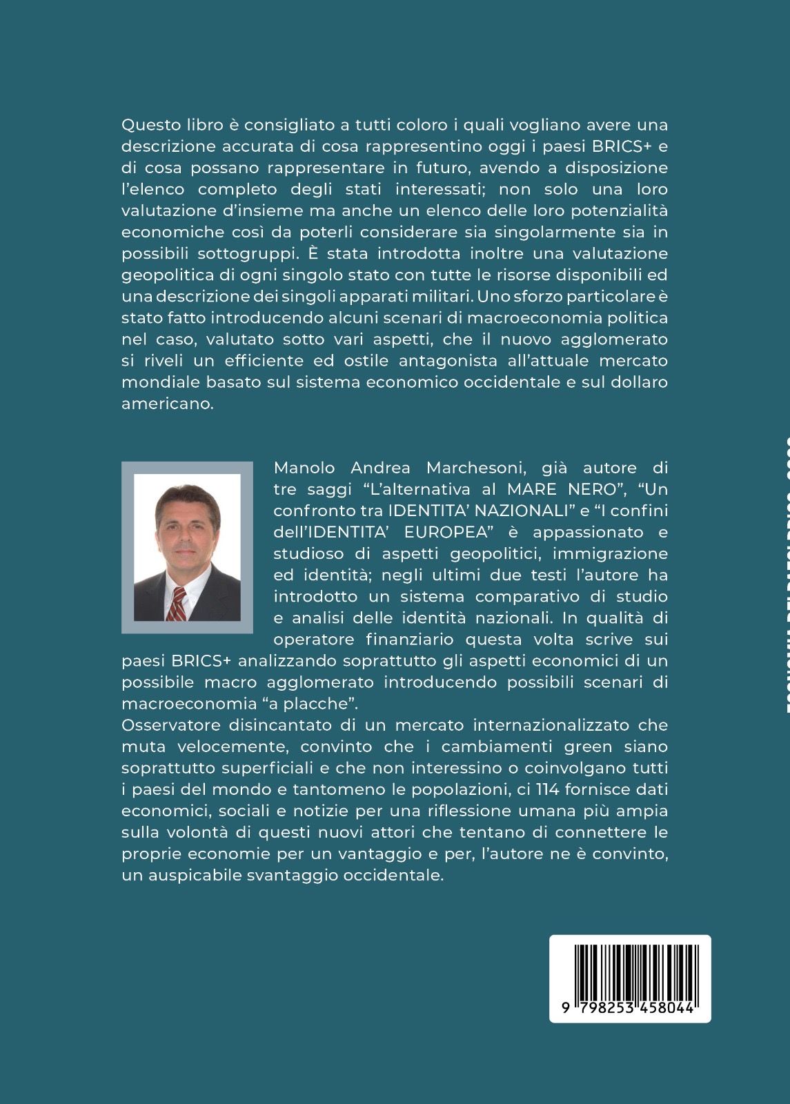 ECONOMIA DEI PAESI BRICS+ 2026 - Retro di Copertina